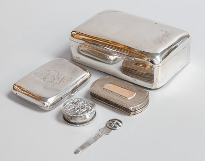 Lot 36 - A Victorian Silver Cigarette-Box, Chester,...