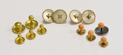 Lot 213 - A Collection of Dress Studs and Cufflinks,...