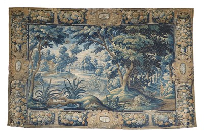 Lot 295 - Flemish Verdure Tapestry, circa 17th century...