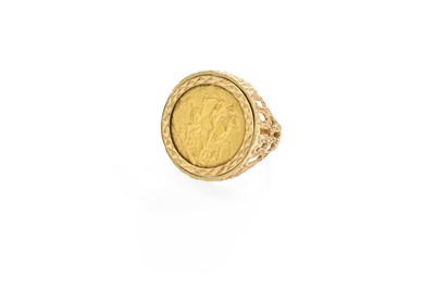 Lot 169 - A Sovereign Ring, dated 1901, in a 9 carat...