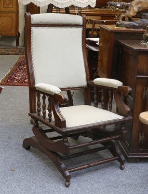 Lot 1379 - A Late 19th Century American Rocking Chair