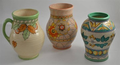 Lot 198 - Three Charlotte Rhead vases