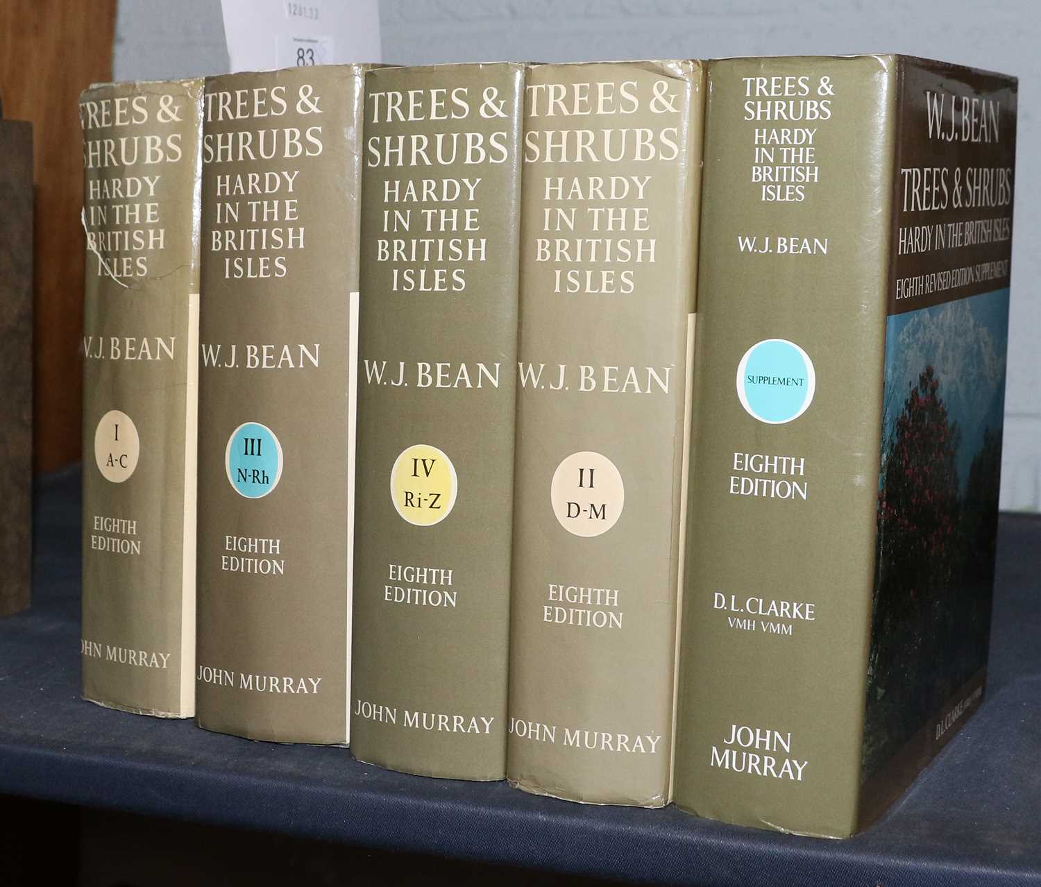 Lot 83 Bean (W. J.), Trees and Shrubs Hardy in the