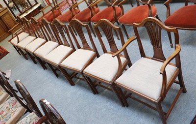 Lot 1478 - A Set of Eight George III Mahogany Dining...