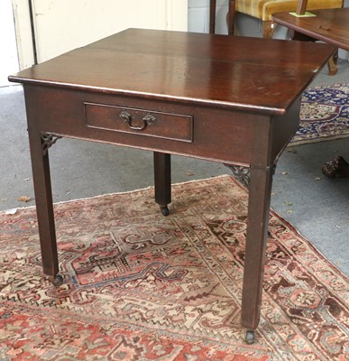 Lot 1482 - A George II Mahogany Single Drawer Tea Table,...