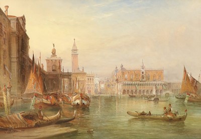 Lot 1063 - Alfred Pollentine (1846-1890) "The Grand Canal"...