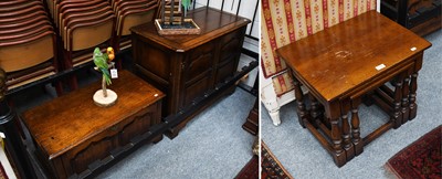 Lot 1354 - An Oak Titchmarsh & Goodwin Style Two Door...