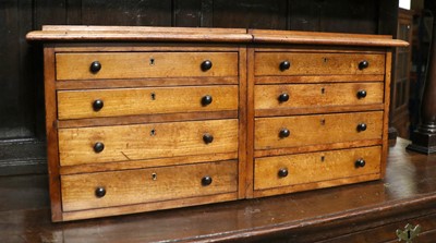 Lot 1516 - Two Small Four Height Chests (adapted) (2)