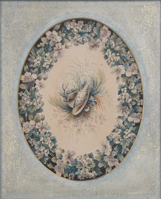 Lot 1107 - A 20th Century Watercolour, with shells...