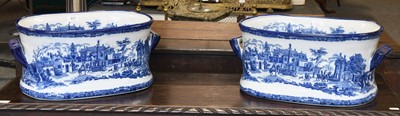 Lot 441 - A Pair of Reproduction Blue and White Pottery...