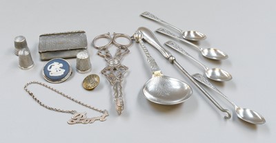 Lot 82 - A Collection of Assorted Silver, including a...