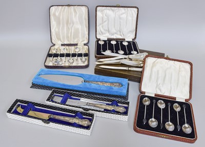 Lot 120 - A Collection of Assorted Silver Flatware,...