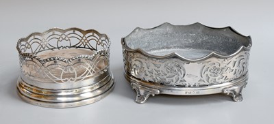 Lot 5 - An Edward VII Silver Decanter or Wine-Coaster,...