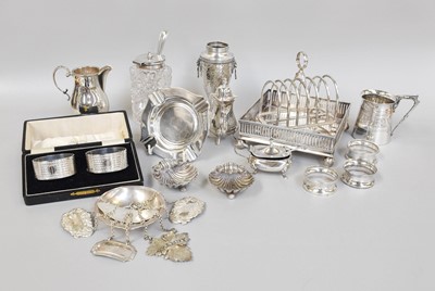 Lot 98 - A Collection of Assorted Silver, including a...