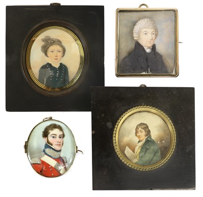 Lot 200 - English School (early 19th century): Miniature...