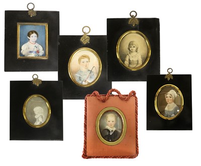 Lot 198 - English School (mid 19th century): Miniature...