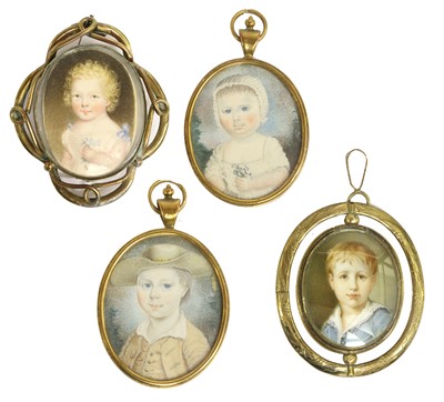 Lot 201 - English School (early 19th century): Miniature...