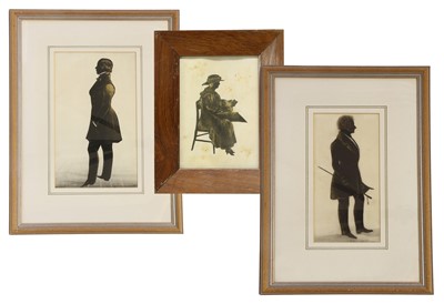 Lot 199 - English School (19th century): Silhouette of a...