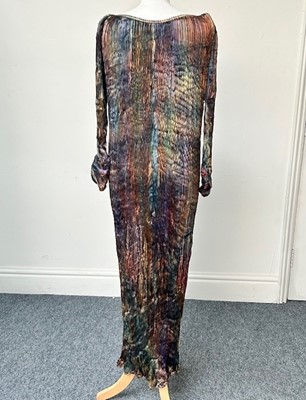 Lot 1057 - Patricia Lester Iridescent Multi Pleated Silk...