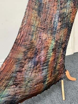 Lot 1057 - Patricia Lester Iridescent Multi Pleated Silk...