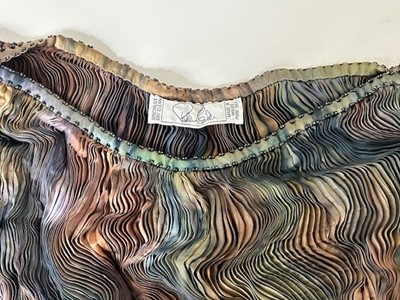 Lot 1057 - Patricia Lester Iridescent Multi Pleated Silk...