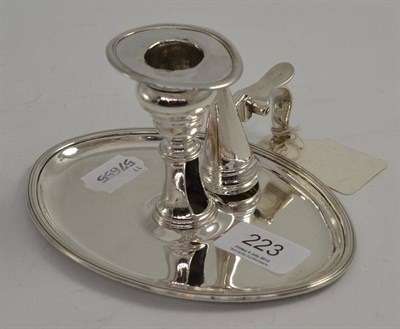 Lot 223 - A George III silver chamberstick