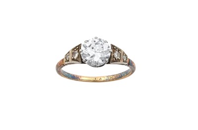 Lot 2290 - A Diamond Solitaire Ring the round brilliant...