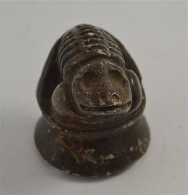 Lot 225 - Soapstone frog