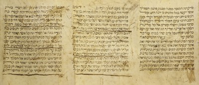 Lot 38 - Hebrew Manuscript. Esther Scroll (Megillah...