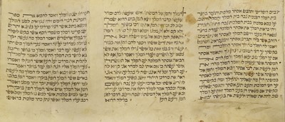 Lot 38 - Hebrew Manuscript. Esther Scroll (Megillah...