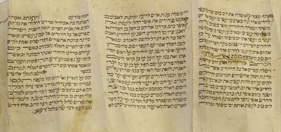 Lot 38 - Hebrew Manuscript. Esther Scroll (Megillah...