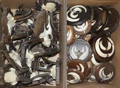 Lot 1294 - Horns/Tusks: A Large Collection of Alpine...