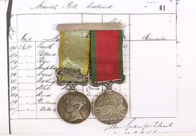 Lot 24 - A Crimea Pair, 1854, comprising Crimea Medal...