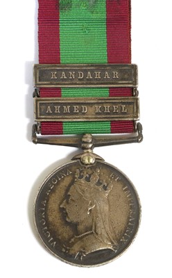 Lot 32 - An Afghanistan Medal, 1878-80, with two clasps...