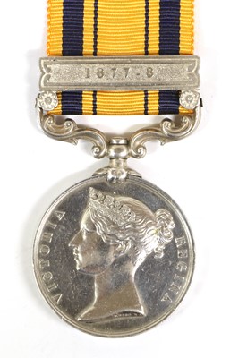 Lot 33 - A South Africa Medal, 1877-79, with clasp 1877-...