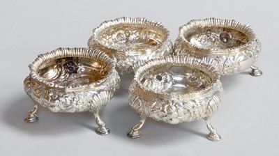 Lot 37 - A Set of Four Victorian Silver Salt-Cellars,...