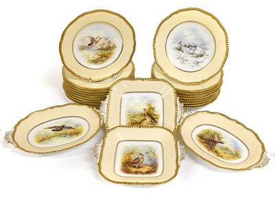 Lot 62 - A Coalport Porcelain Dessert Service, circa...