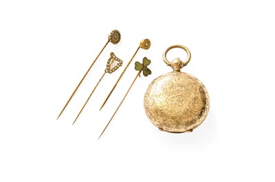 Lot 504 - Four Stick Pins, of varying designs, including...