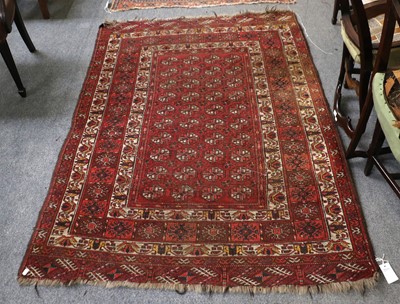 Lot 1172 - Afghan Turkmen Rug, the strawberry field with...