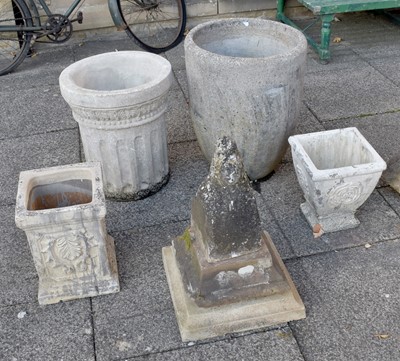 Lot 1269 - A Composition Garden Planter, 60cm high,...