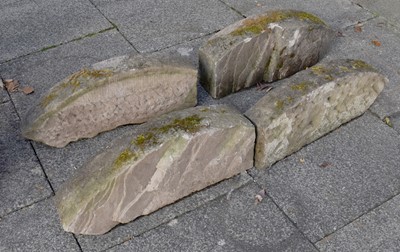 Lot 1268 - Four Weathered Ridge Stones, all approximately...