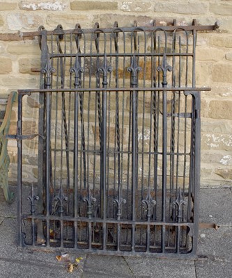 Lot 1267 - Two Wrought Iron Gates, 87cm by 122cm and...