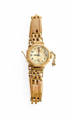 Lot 125 - A 9 Carat Gold Rolex Wristwatch