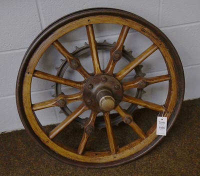 Lot 1465 - A Delahaye Sports Car Wheel, twelve spoked...