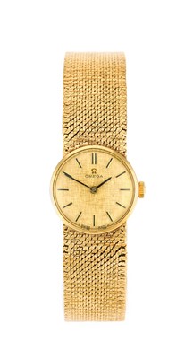 Lot 2141 - Omega: A Lady's 9 Carat Gold Wristwatch,...