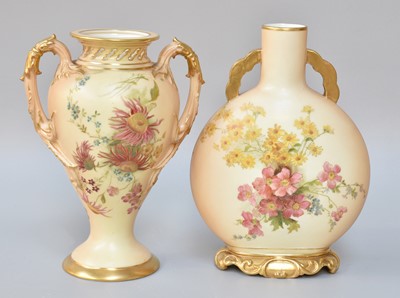 Lot 324 - Royal Worcester Blush Ivory Moon...