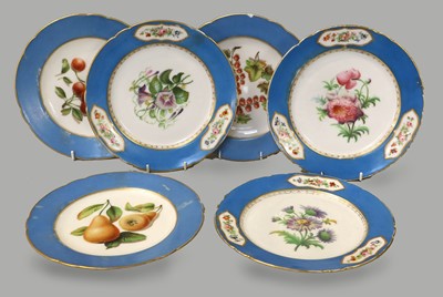 Lot 337 - Three Sevres Style Paris Porcelain Plates,...