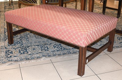 Lot 1398 - A Georgian Style Over Sized Foot Stool, 103cm...