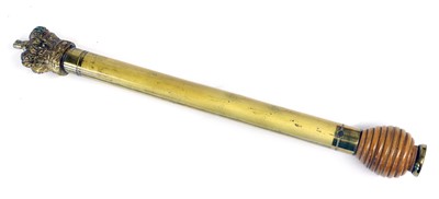 Lot 198 - A Victorian Gilt Brass Tipstaff, with Queen...