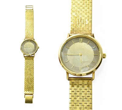 Lot 511 - A 9 Carat Gold Quartz Omega De Ville...